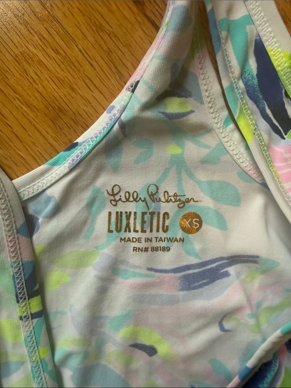 Lilly Pulitzer - Floral Racerback Tank Top Size XS - Picture 2 of 3